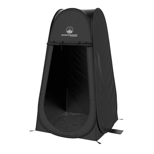 Wakeman Pop Up Pod - Privacy Shower Tent, Dressing Room or Portable Toilet Stall by Outdoors Black 75-CMP1087